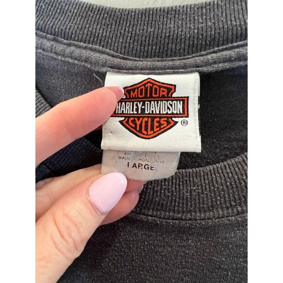 Harley Davidson Alamo City Grey T-shirt Short Sleeve Size Large - Picture 2 of 4